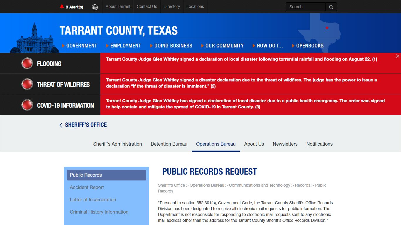 Public Records - Tarrant County TX